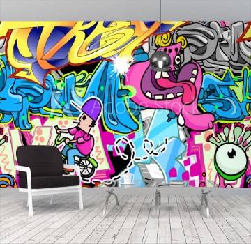 Picture of Graffiti Urban Art Vector Background